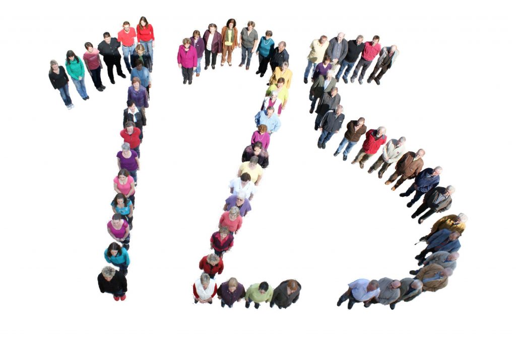 Aufstellung der Mitglieder zum 125. Jubiläum